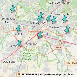 Mappa Via O. Morlani, 24052 Azzano San Paolo BG, Italia (5.10455)