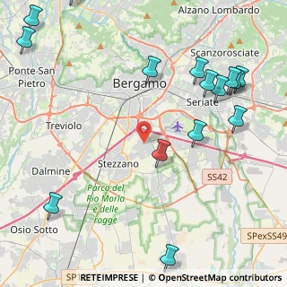 Mappa Via O. Morlani, 24052 Azzano San Paolo BG, Italia (5.86133)