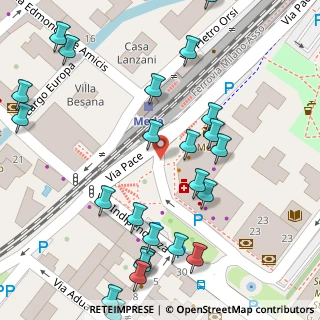 Mappa Piazza della Stazione, 20821 Meda MB, Italia (0.07083)