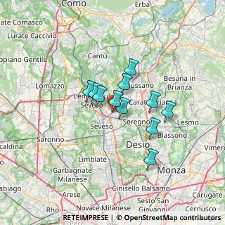 Mappa Piazza della Stazione, 20821 Meda MB, Italia (4.63818)