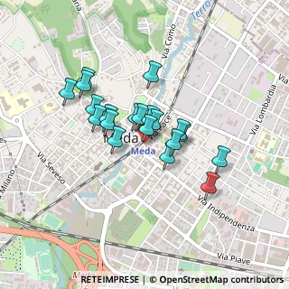 Mappa Piazza della Stazione, 20821 Meda MB, Italia (0.322)