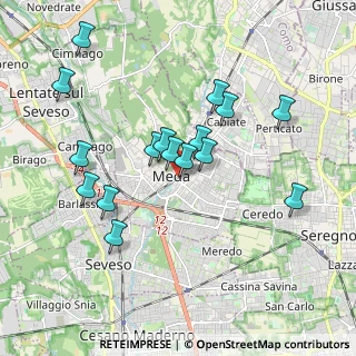 Mappa Piazza della Stazione, 20821 Meda MB, Italia (1.76063)