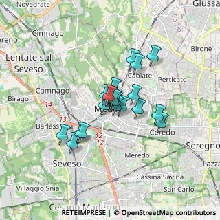 Mappa Corso della Resistenza, 20821 Meda MB, Italia (1.1065)
