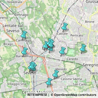 Mappa Corso della Resistenza, 20821 Meda MB, Italia (1.83857)