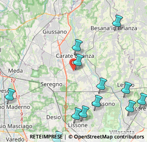 Mappa Via Liguria, 20841 Carate Brianza MB, Italia (5.4025)