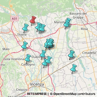 Mappa Via Monsignor G. Arena, 36066 Sandrigo VI, Italia (6.3285)