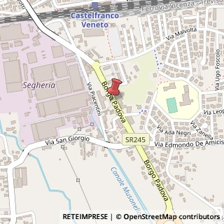 Mappa Via Borgo Padova, 50, 31033 Castelfranco Veneto, Treviso (Veneto)