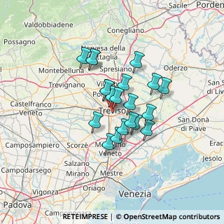 Mappa Via Girolamo da Treviso, 31100 Treviso TV, Italia (9.6125)