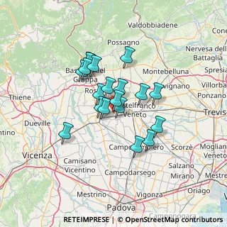 Mappa Via Tombolata, 35015 Galliera Veneta PD, Italia (10.2935)