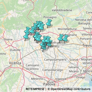 Mappa Via Tombolata, 35015 Galliera Veneta PD, Italia (9.7465)
