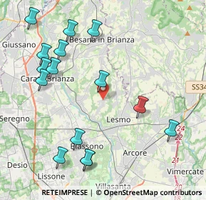 Mappa Via Don Luigi Sturzo, 20050 Triuggio MB, Italia (4.79867)