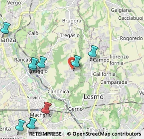Mappa Via Don Luigi Sturzo, 20050 Triuggio MB, Italia (3.58412)