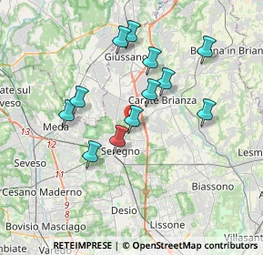 Mappa Via Isola D'Elba, 20831 Seregno MB, Italia (3.23833)