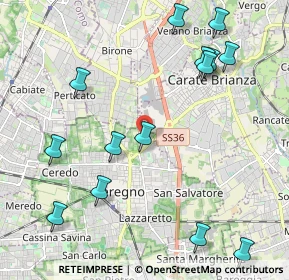 Mappa Via Isola D'Elba, 20831 Seregno MB, Italia (2.515)