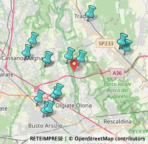 Mappa Via Molino Ponti, 21050 Gorla Maggiore VA, Italia (4.254)