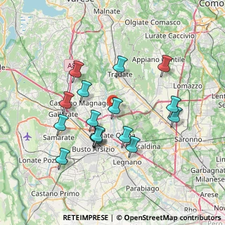 Mappa Via Molino Ponti, 21050 Gorla Maggiore VA, Italia (6.92563)