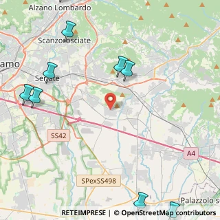 Mappa Piazza Barborini e D'Andrea, 24060 Bagnatica BG, Italia (6.83364)