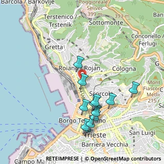 Mappa Via Dei Cordaroli, 34145 Trieste TS, Italia (0.97)
