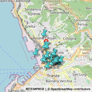 Mappa Via Dei Cordaroli, 34145 Trieste TS, Italia (0.801)