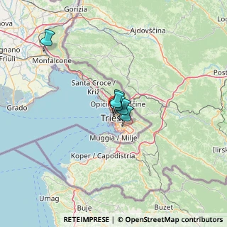 Mappa Via Dei Cordaroli, 34145 Trieste TS, Italia (40.71063)