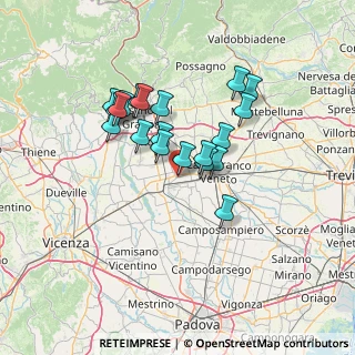 Mappa Via Roma, 35015 Galliera Veneta PD, Italia (11.2505)