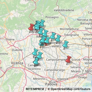 Mappa Via Roma, 35015 Galliera Veneta PD, Italia (10.9145)