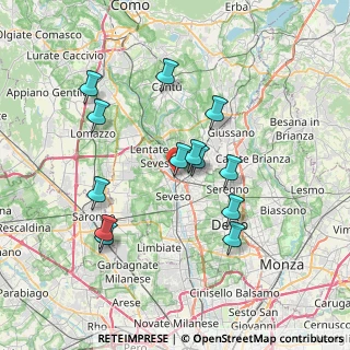 Mappa Via Canturina, 20825 Barlassina MB, Italia (6.82154)