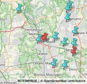 Mappa Via Walter Tobagi, 20821 Meda MB, Italia (4.61462)