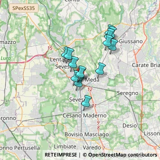 Mappa Via Canturina, 20825 Barlassina MB, Italia (2.67786)