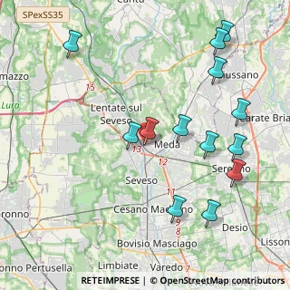 Mappa Via Canturina, 20825 Barlassina MB, Italia (4.61462)