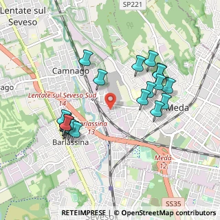 Mappa Via Canturina, 20825 Barlassina MB, Italia (0.9325)
