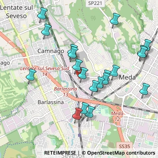 Mappa Via Canturina, 20825 Barlassina MB, Italia (1.0805)