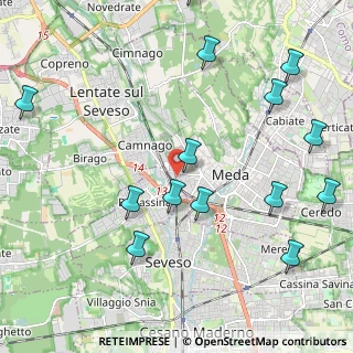 Mappa Via Canturina, 20825 Barlassina MB, Italia (2.58857)