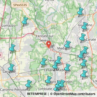 Mappa Via Liguria, 20823 Lentate sul Seveso MB, Italia (6.2755)