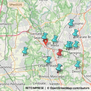 Mappa Via Marisa Bellisario, 20823 Lentate sul Seveso MB, Italia (4.42923)