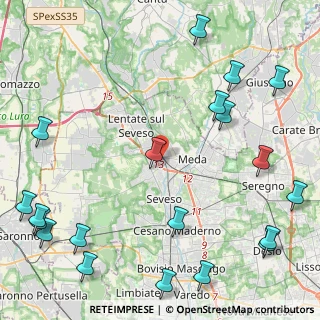 Mappa Via Marisa Bellisario, 20823 Lentate sul Seveso MB, Italia (6.3195)