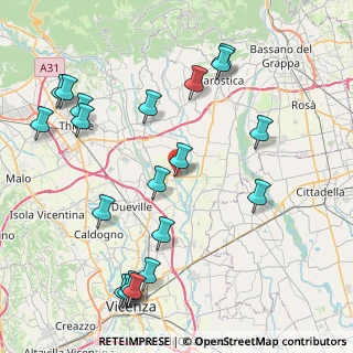 Mappa Via G. G. Trissino, 36066 Sandrigo VI, Italia (9.919)