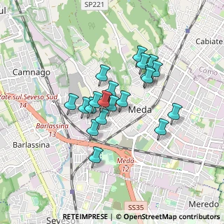Mappa Via XXV Aprile, 20821 Meda MB, Italia (0.661)