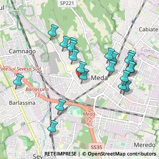 Mappa Via XXV Aprile, 20821 Meda MB, Italia (1.013)