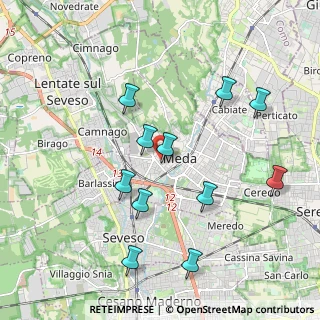 Mappa Via XXV Aprile, 20821 Meda MB, Italia (1.98091)