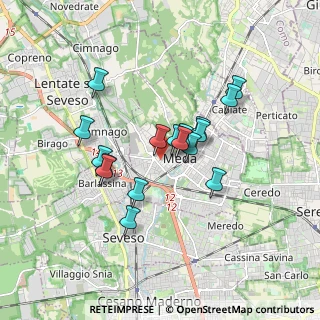 Mappa Via XXV Aprile, 20821 Meda MB, Italia (1.39882)
