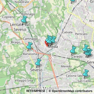 Mappa Via XXV Aprile, 20821 Meda MB, Italia (2.66846)