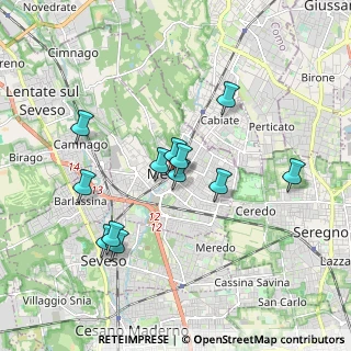Mappa Via Pace, 20821 Meda MB, Italia (1.65667)