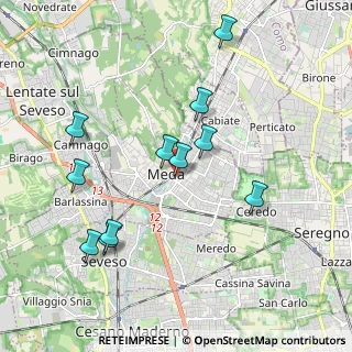 Mappa Via Pace, 20821 Meda MB, Italia (1.93091)