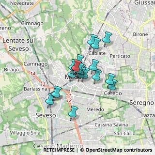 Mappa Via Pace, 20821 Meda MB, Italia (1.106)