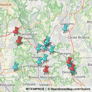 Mappa Via Pace, 20821 Meda MB, Italia (4.24294)