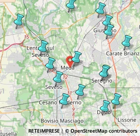 Mappa Via Pace, 20821 Meda MB, Italia (4.64813)