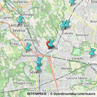 Mappa Via Dante Alighieri, 20821 Meda MB, Italia (2.77154)