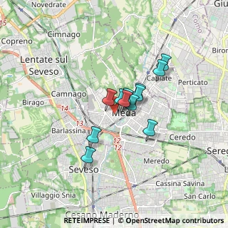 Mappa Via Dante Alighieri, 20821 Meda MB, Italia (1.08417)