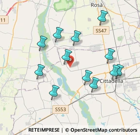 Mappa Via Michela Vecchia, 35013 Cittadella PD, Italia (3.69083)